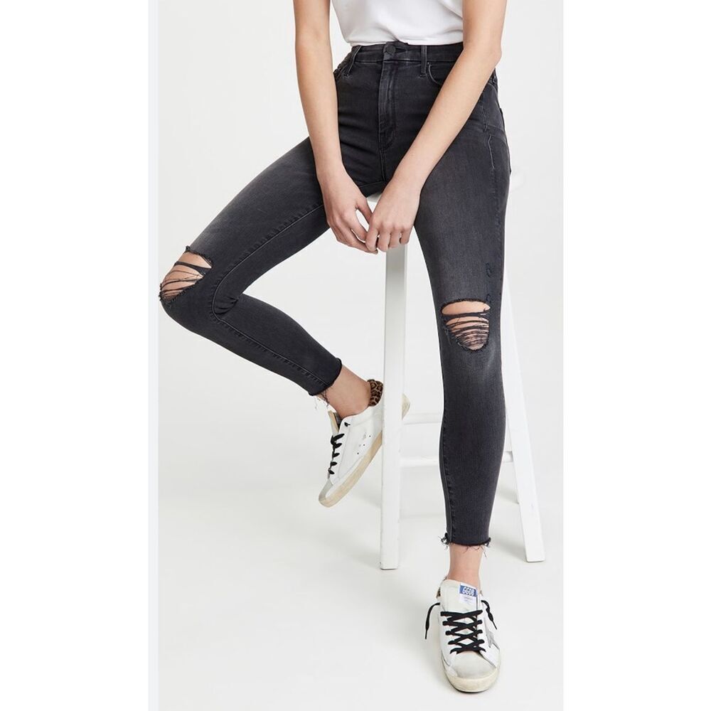 Mother The Looker Angle Fray Jeans
